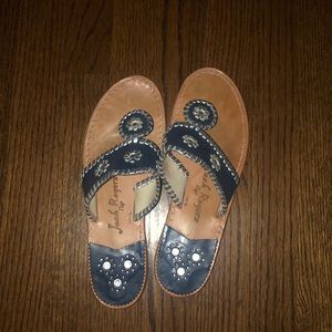 Jack Rodgers size 9 navy and silver